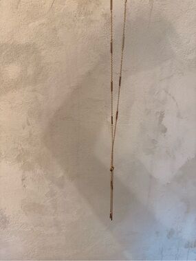Kendra Scott Rose Gold Sliding Lariat Necklace